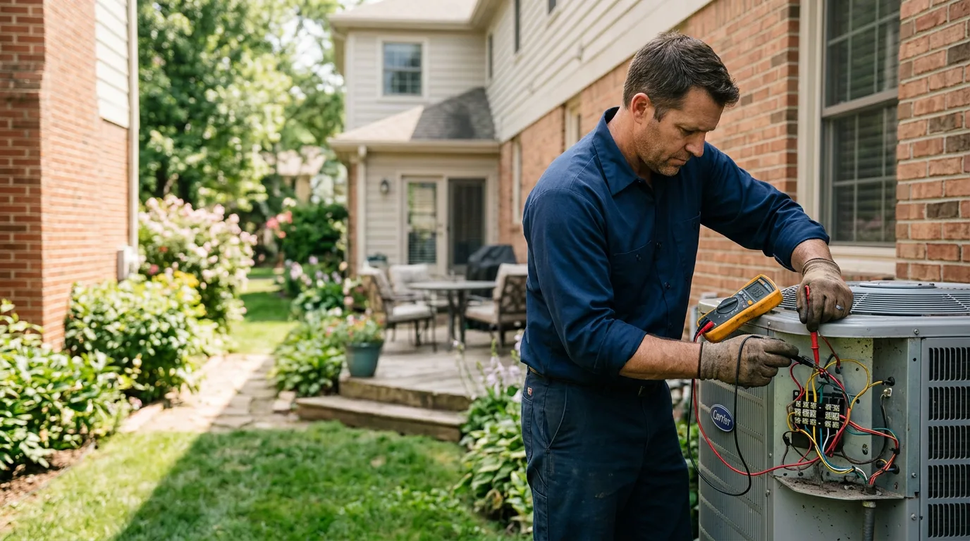 HVAC technician working near Wheelwright, KY